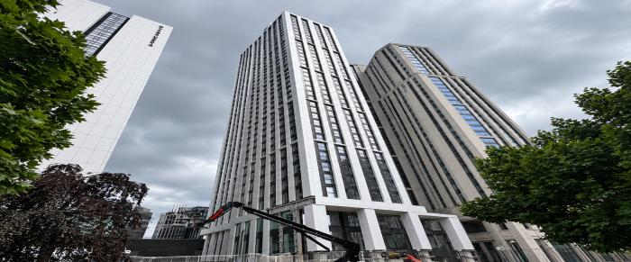 Arena Point student accommodation towers, Leeds