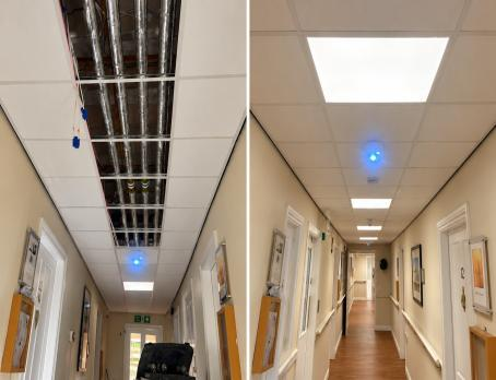 Fire alarm control panel installed by JRG Projects