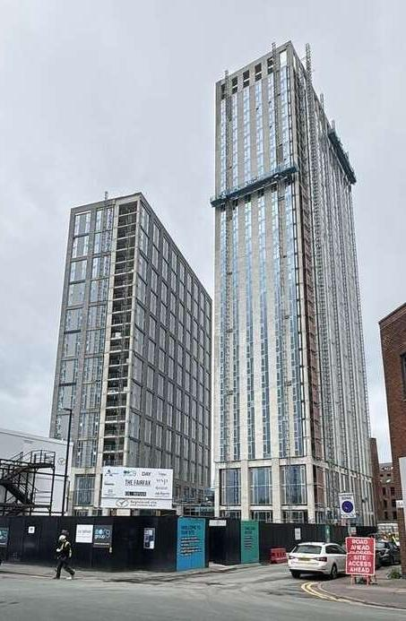 The Fairfax, Manchester — two residential towers under construction
